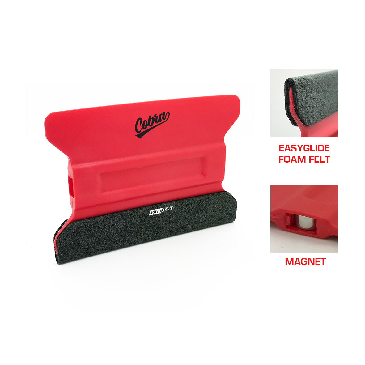 Cobra Speedwing Magnet Squeegee (Flex Firm) with Easy Glide Foam Felt  Online USA.