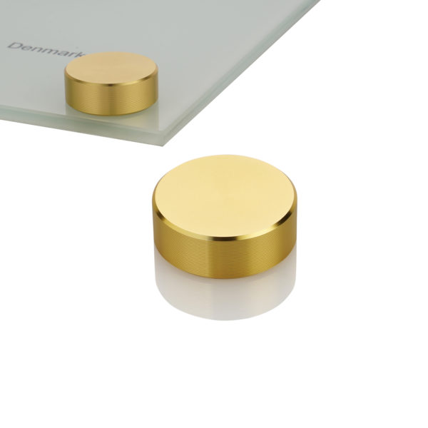 Standard Aluminum Standoff Cap Diameter 0.9″ (22mm) Shiny Gold Finish