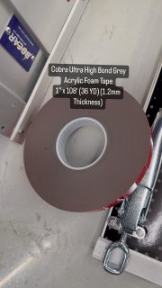 Cobra Ultra High Bond Grey Acrylic Foam Tape 1″ x 108′ (36 YD) (1.2mm Thickness)

#uhbtape #tapes #uhb #cobrasraptools