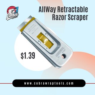 AllWay Retractable Razor Scraper
#cobra #CobraWrapTools #Tools #toolkit #allwayretractablerazorscraper #razorscraper #scraper