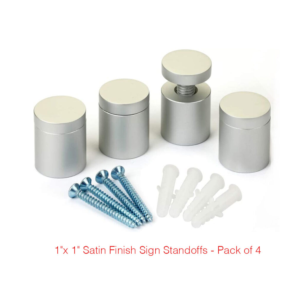 Sign Standoffs | Aluminum & Stainless Steel Wall Mounting Hardware in USA