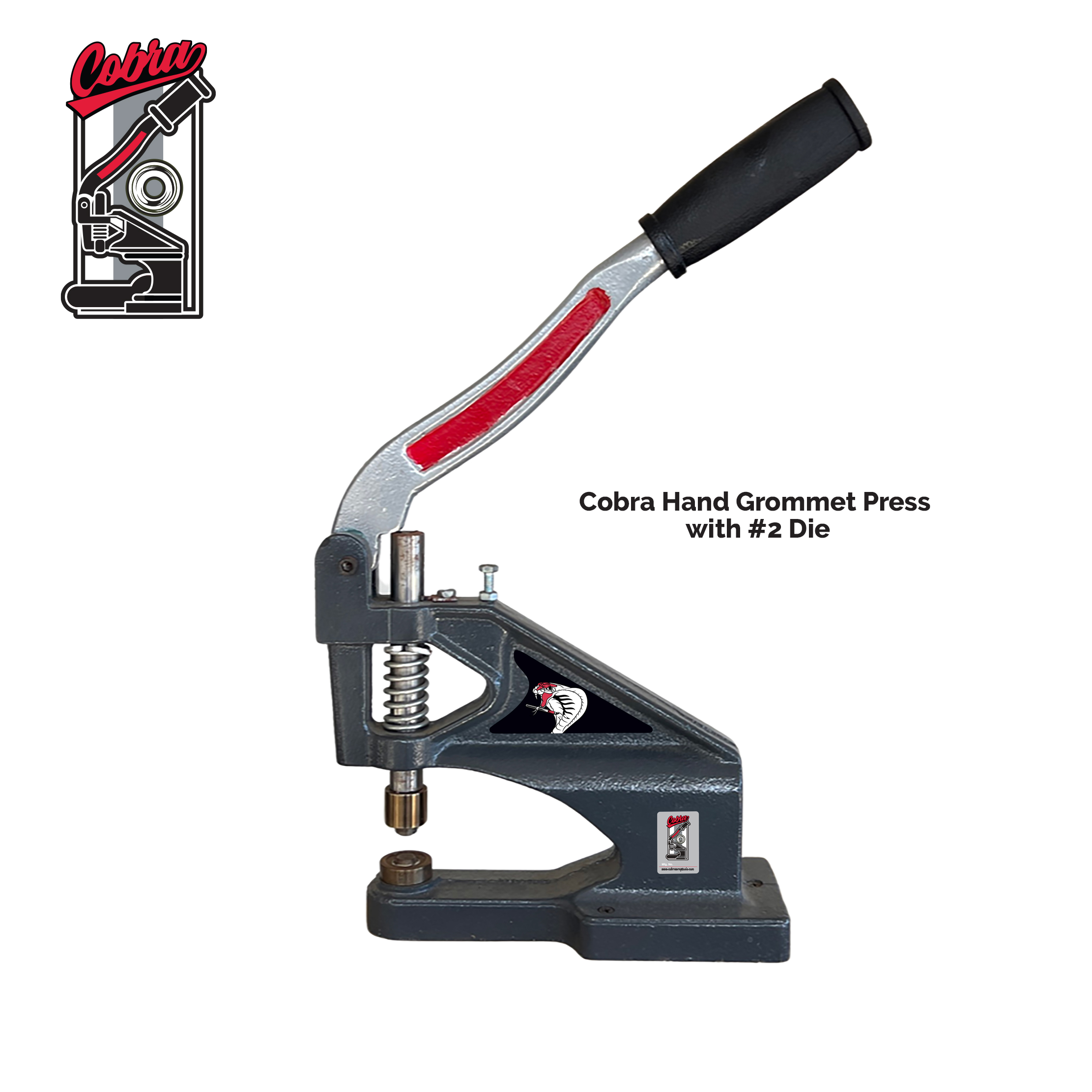 Cobra Hand Grommet Press with #2 Die - Cobra Wrap Tools