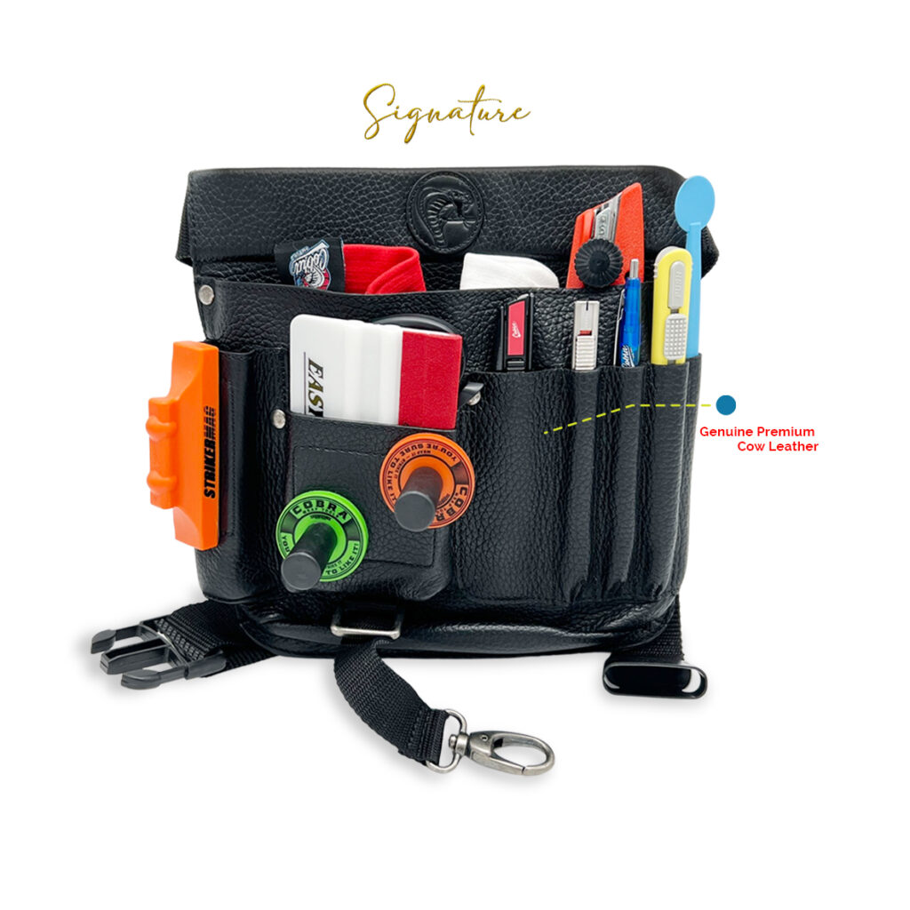 Premium Cobra Racer Multi Slot Leather Tool Pouch Cobra Wrap Tools