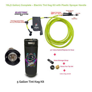 19L(5 Gallon) Complete - Electric Tint Keg Kit with Plastic Sprayer Handle