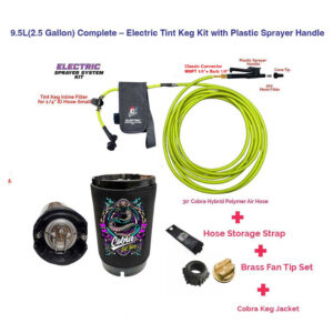 9.5L(2.5 Gallon) Complete – Electric Tint Keg Kit with Plastic Sprayer Handle