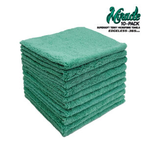 Miracle Edgeless 365 GSM Supersoft Terry Microfibre Towels | 16"x16" | 10Qty /Pack