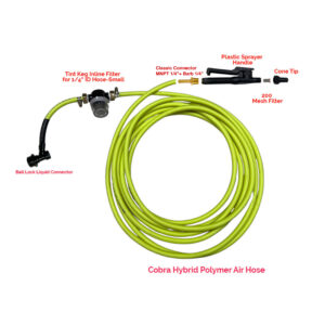 Classic Keg Hose Kit with Plastic Sprayer Handle