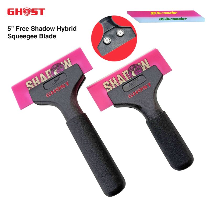 Ghost Handles | Reinforced Plastic with 5” Free Shadow Hybrid Squeegee Blade