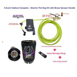 9.5L(2.5 Gallon) Complete – Electric Tint Keg Kit with Brass Sprayer Handle