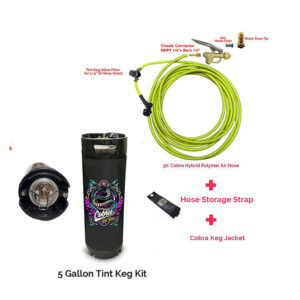 Classic – 19L(5 Gallon) Complete Tint Keg Kit with Brass Sprayer Handle