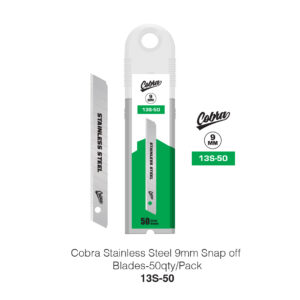 Cobra Stainless Steel 30º Snap off Blades-50qty/pack (13AS-50)(Coming Soon)