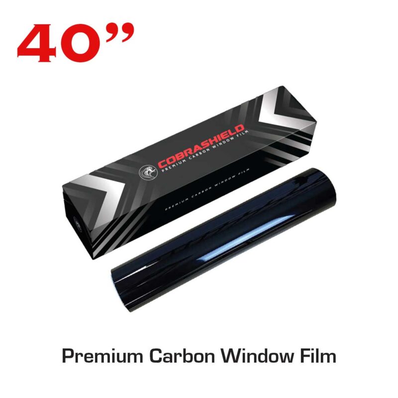 Cobrashield Premium Carbon Window Film | 40″x100′ | Lifetime Warranty | UV 99% | IRR 26% to 75%