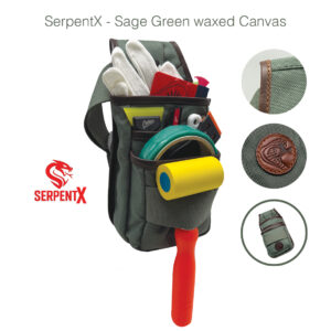 SerpentX – Sage Green Waxed Canvas Tool Bag | Limited Edition