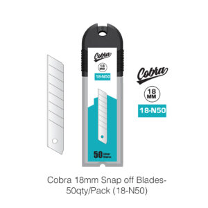 Cobra 18mm Snap off Blades-50qty/Pack (18-N50)