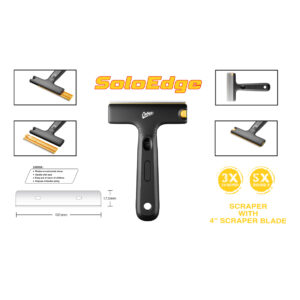 SoloEdge Classic 100mm Scraper | Black Handle