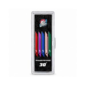 Cobra Spectrum 30° Snap-Off Blades – 9mm – Mixed Colours – 50 Pack